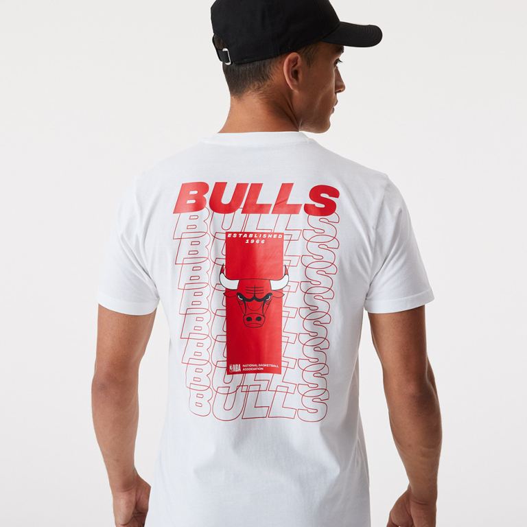 Ropa New Era Nba Blancos - Chicago Bulls Repeat Logo 74269ZBEV